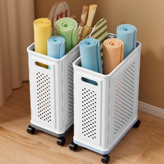 Foldable Large Laundry Basket with Wheels