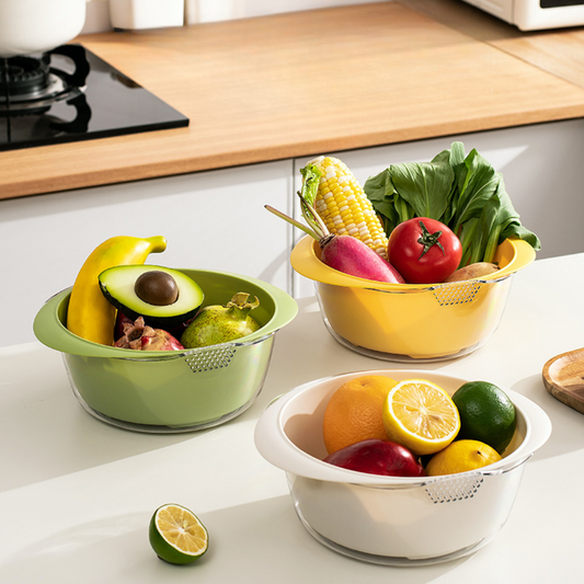 Multifunctional Double-Layer Draining Basket