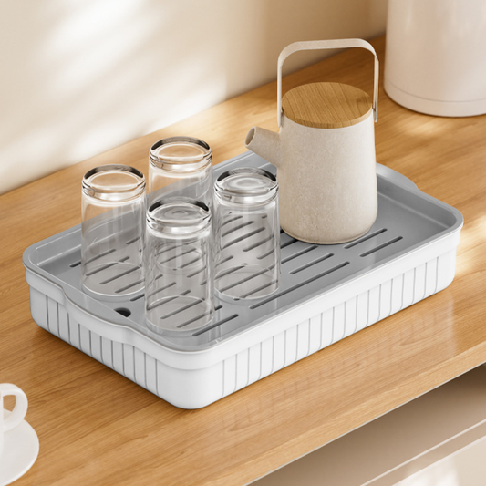 Multi-Purpose Double-Layer Draining Tray