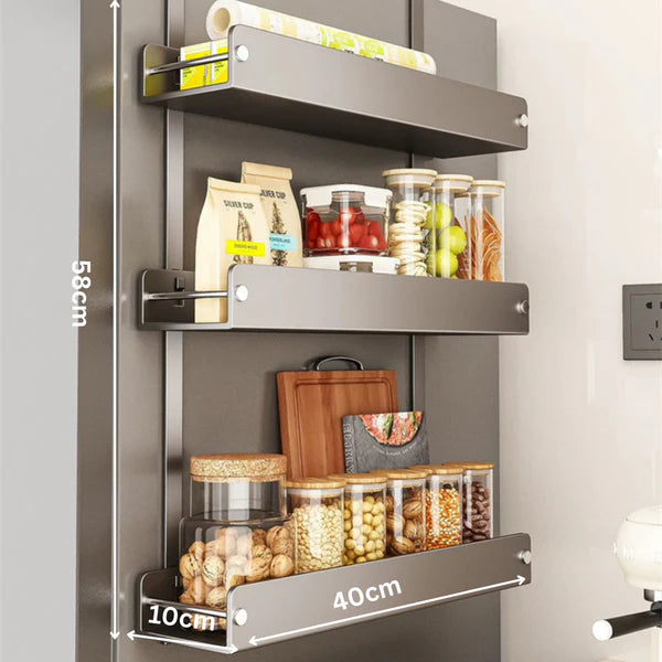 3-Tier Carbon Steel Heavy-Duty Hanging Spice Organizer