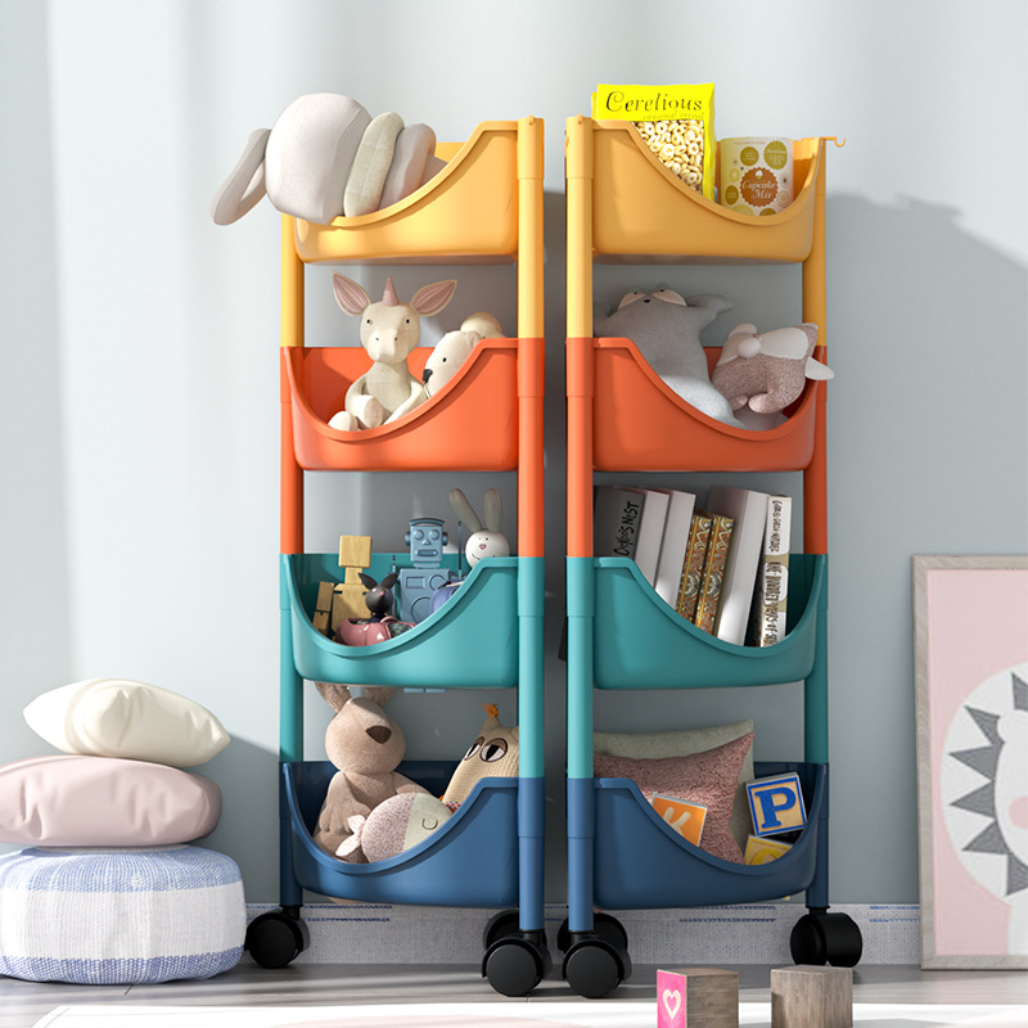 Floor-Standing Multi-Layer Triangular Kitchen Rack