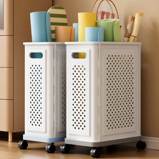 Foldable Large Laundry Basket with Wheels
