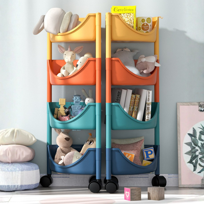 Floor-Standing Multi-Layer Triangular Kitchen Rack