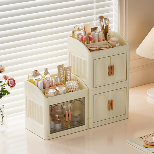 Jarex Foldable Double-Door Cosmetic Storage Cabinet