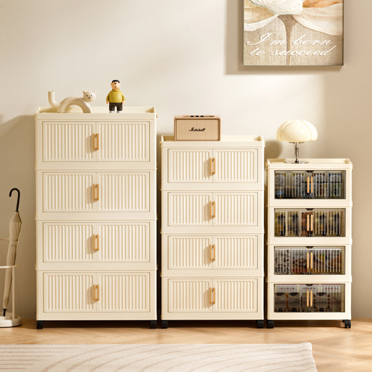 5 Layer Multi-Purpose Foldable Storage Cabinet (Double Door)