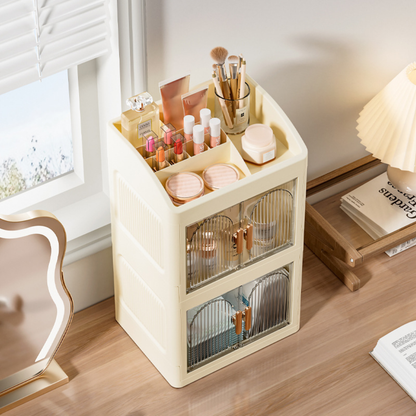 Jarex Foldable Double-Door Cosmetic Storage Cabinet