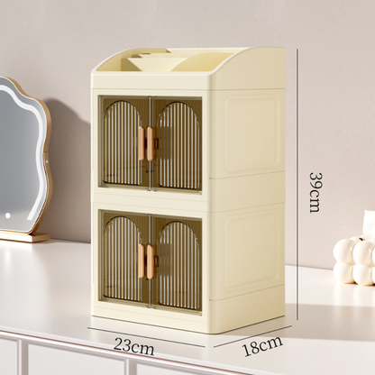 Jarex Foldable Double-Door Cosmetic Storage Cabinet
