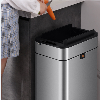 Large Capacity Sensor Trash Can with Automatic Packaging
