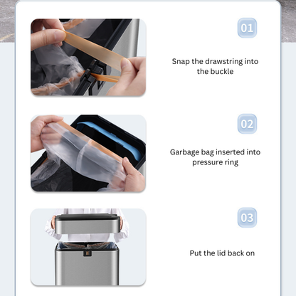 Large Capacity Sensor Trash Can with Automatic Packaging