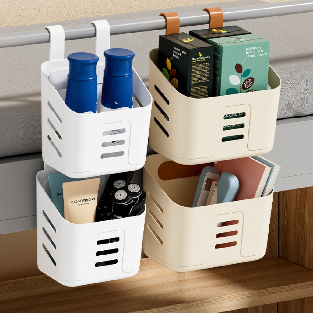 Household Wall-Hanging Plastic Storage Basket