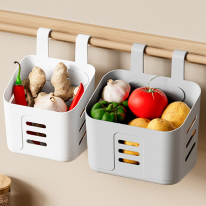 Household Wall-Hanging Plastic Storage Basket