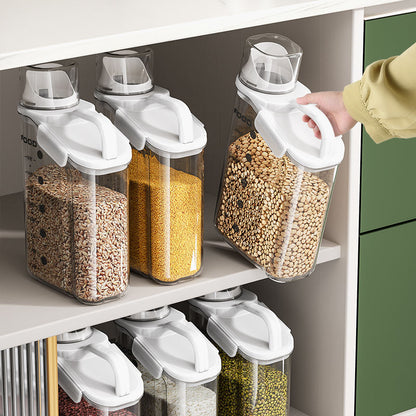 3-Piece Airtight Grain Storage Container Set with Sealing Ring