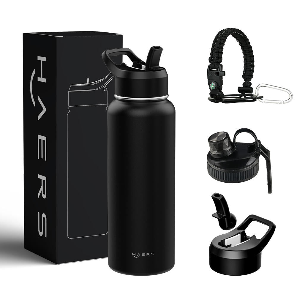 Vacuum Insulated Stainless Steel Sports Water Bottle with Spout Lid