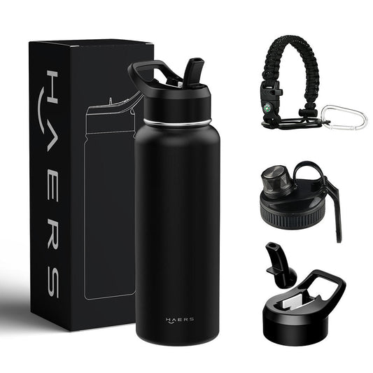 Vacuum Insulated Stainless Steel Sports Water Bottle with Spout Lid