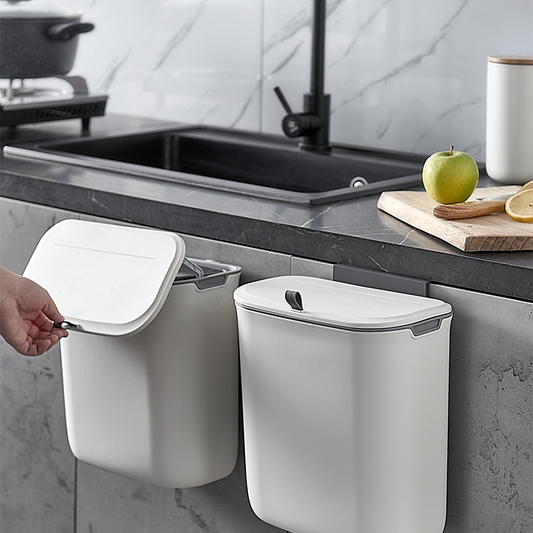 Jarex Wall-Mounted Toilet Trash Can with Lid