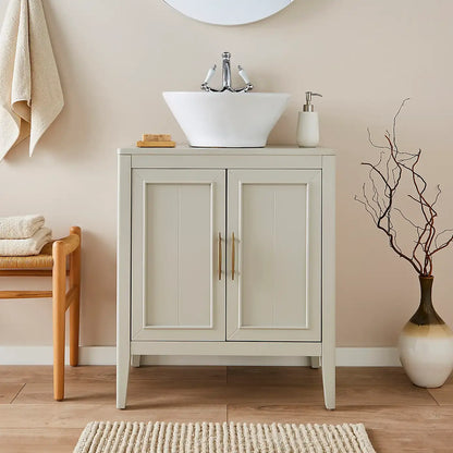 Space-Saving Bathroom Vanity Storage Cabinet with 2 Doors