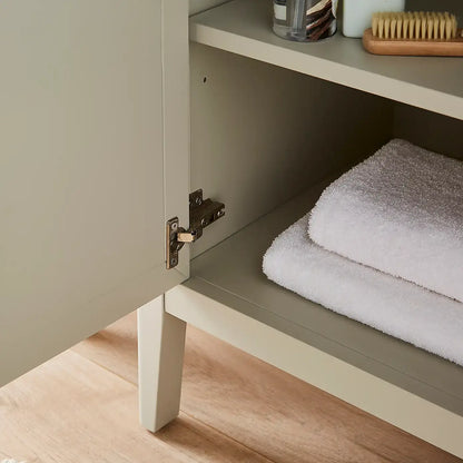 Space-Saving Bathroom Vanity Storage Cabinet with 2 Doors