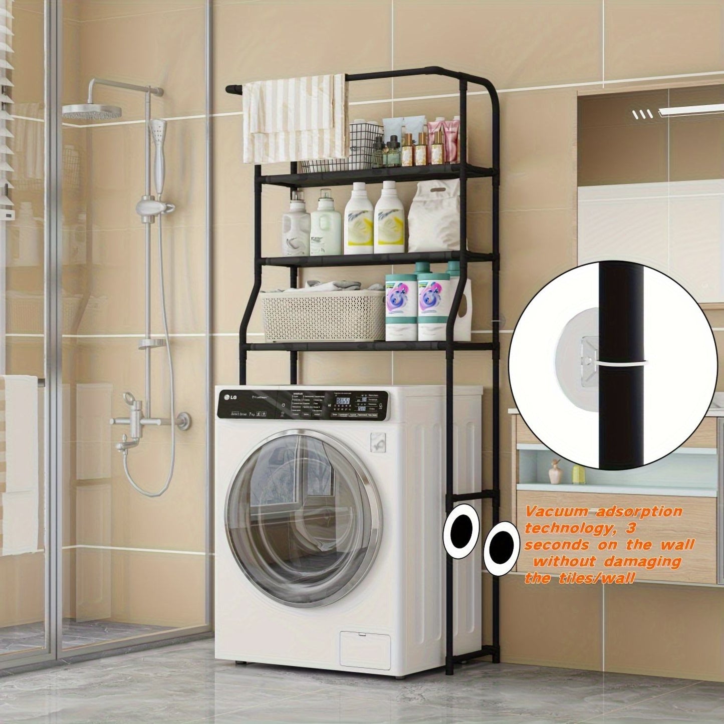 Bathroom Storage Rack for Washing Machine