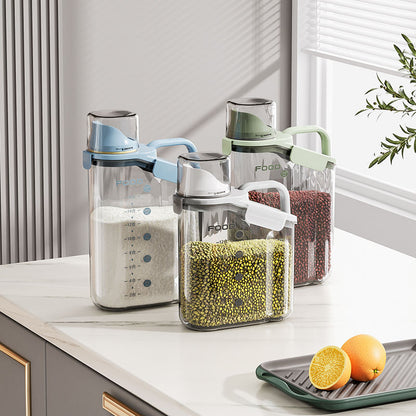 3-Piece Airtight Grain Storage Container Set with Sealing Ring