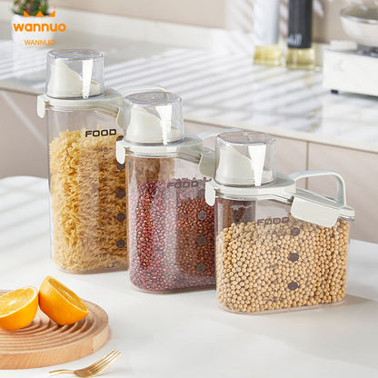 3-Piece Airtight Grain Storage Container Set with Sealing Ring