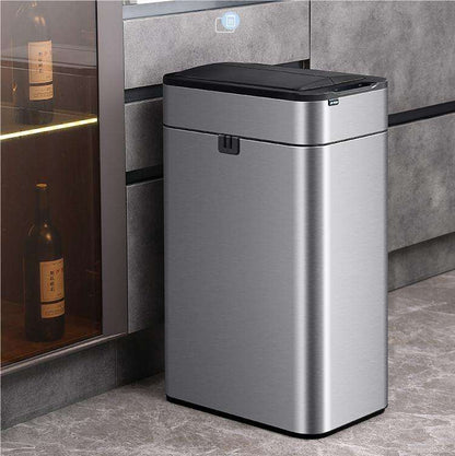Large Capacity Sensor Trash Can with Automatic Packaging