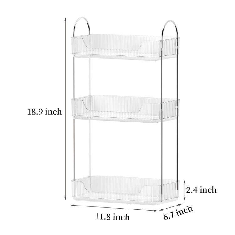 3 Tiers Plastic Bathroom Vanity Organizer