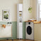 Slim Bathroom Storage Cabinet with Adjustable Shelves and Drawer