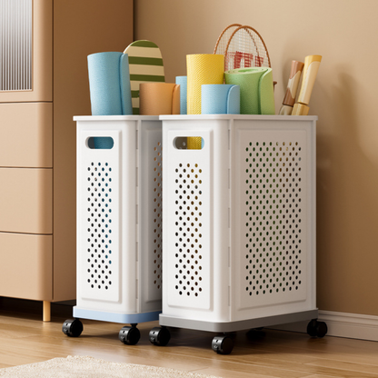 Foldable Large Laundry Basket with Wheels