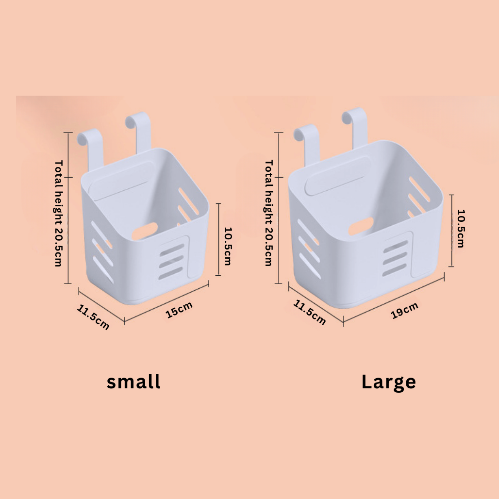 Household Wall-Hanging Plastic Storage Basket