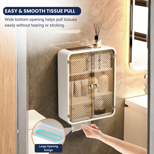 Bathroom Storage Cabinet – Wall Mount Organizer Without Drill