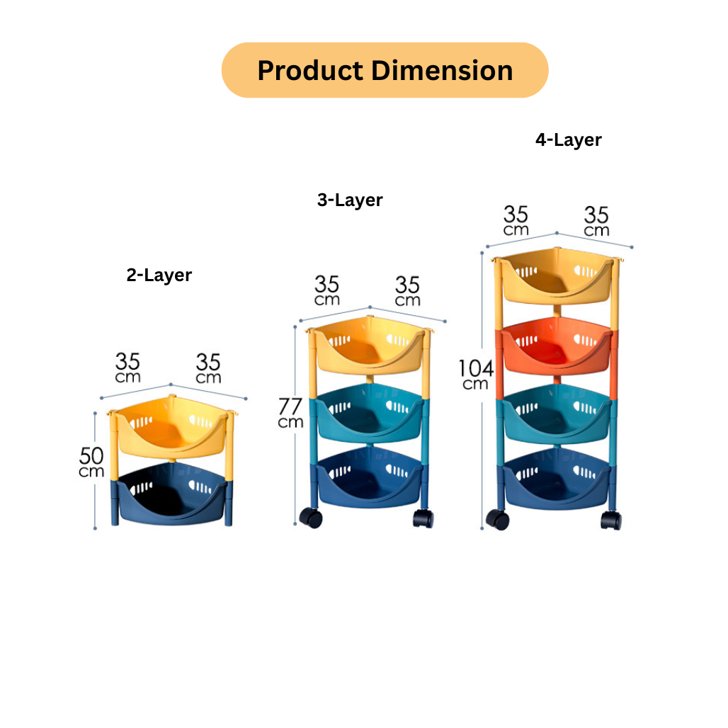 Floor-Standing Multi-Layer Triangular Kitchen Rack