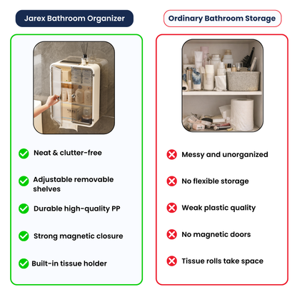 Bathroom Storage Cabinet – Wall Mount Organizer Without Drill